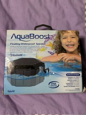 AquaBoost Floating Waterproof Bluetooth Speaker - Black